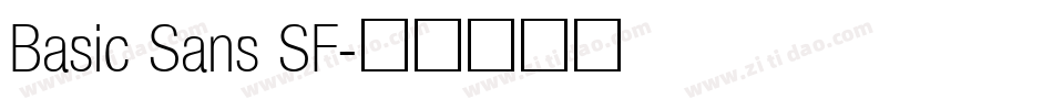 Basic Sans SF字体转换